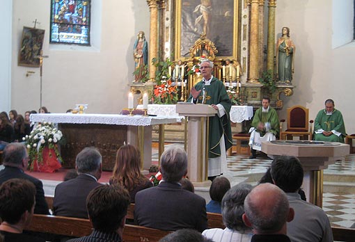 Sv. misu za svoj odlazak u drugu biskupiju predvodio je fra Petar Runje