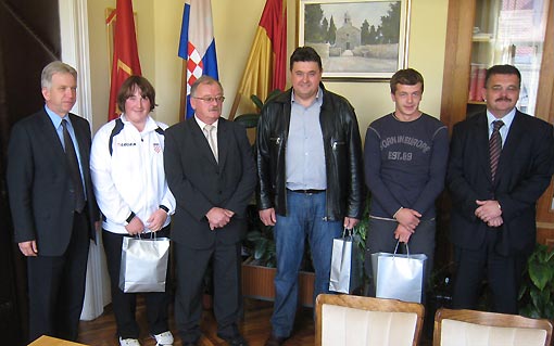Brozinić, Orlić i Matijašić na prijemu kod gradonačelnika