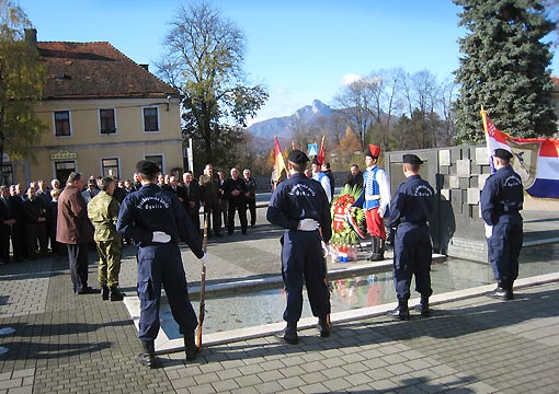 Svečano obilježavanje 18. obljetnice osnutka ogulinske 143. brigade Hrvatske vojske