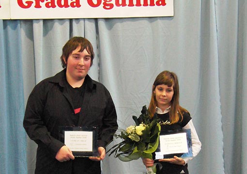 Najbolji u sportu 2009 -  Martina Bokulić i Vedran Orlić