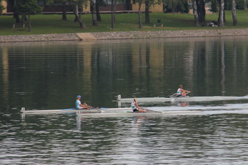 Natjecanje u  veslanju na Jezeru Sabljaci