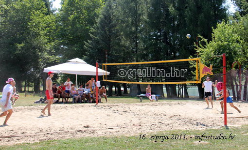 Na jezeru Sabljaci  održano otvoreno prvenstvo grada Ogulina u odbojci na pijesku