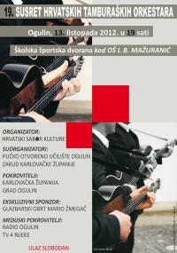 Najava - 19. susret hrvatskih tamburaških orkestara
